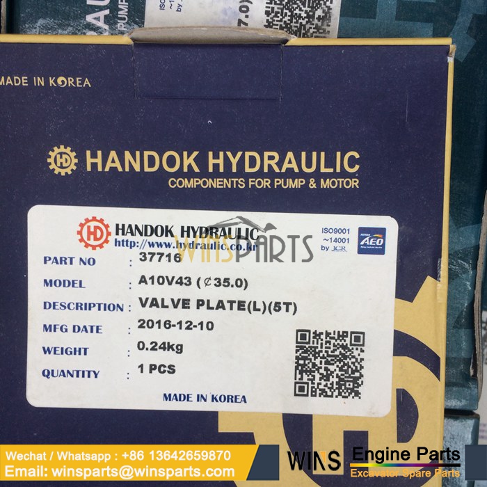 Rexroth A10V43 Valve plate L KOREA HANDOK HYDRAULIC A10V17 A10V21 A10V23 A10V28 A10V40 PARTS