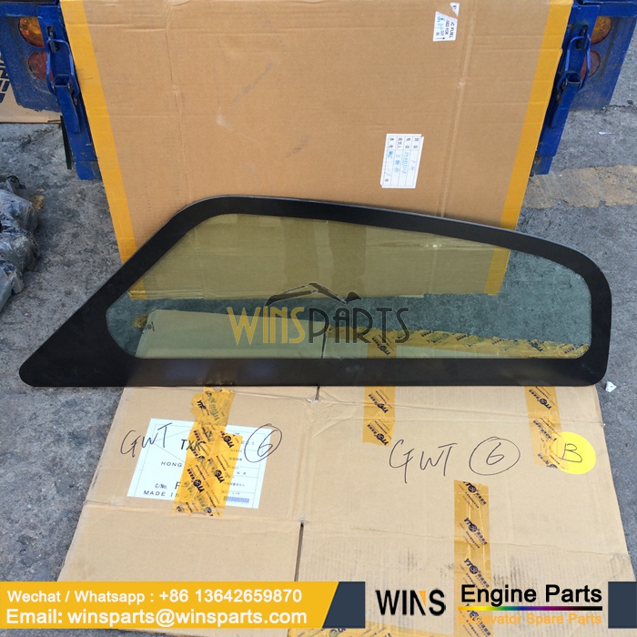 YN02C02136P1 CAB DOOR GLASS Kobelco SK-8 New Holland (1)