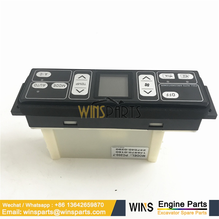 20Y-979-7630 146570-2510 237040-0021 Air Conditioner Controller Control Panel Assembly KOMATSU (4)