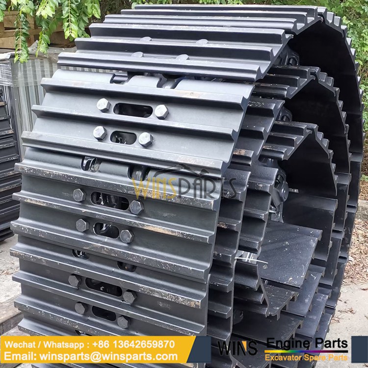 1650	LS60DU0010P2	TRACK SHOE 900MM - Long Crawler 16	50	2424N233D3	TRACK SHOE 900MM - H & W 15	200	LS60D01002P1	NUT 14	200	LS60D01001P1	SCREW 13	2	2419T1884	PIN 12	96	LS62D01006P1	SEAL 11	4	2418T23196	COLLAR CLAMP 10	2	2419P3564	PIN Master 9	2	2405P730	BUSHING 8	48	2419P3563	PIN Track 7	48	LS62D01005P1	BUSHING 6	2	LS62D01002P1	CONNECTING LINK Master 5	2	LS62D01001P1	CONNECTING LINK Master 4	48	LS62D00002P1	LINK CHAIN Track 3	48	LS62D00001P1	LINK CHAIN Track 		NSS	NOT SERVICED SEPARATELY 			Shoe Assembly 900MM (H & W) LS60DU0009F4 			Shoe Assembly 900MM (Long Crawler) LS60DU0008F4 2	1	LS62D00004F2	CHAIN Track Link Assy.,  Includes Ref. 3-13