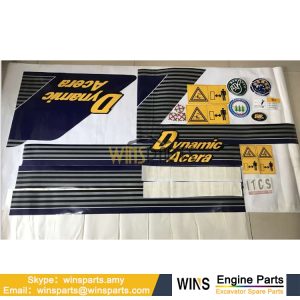 Kobelco SK75-8 SK140-8 SK200 SK250 Excavator LABEL Decal