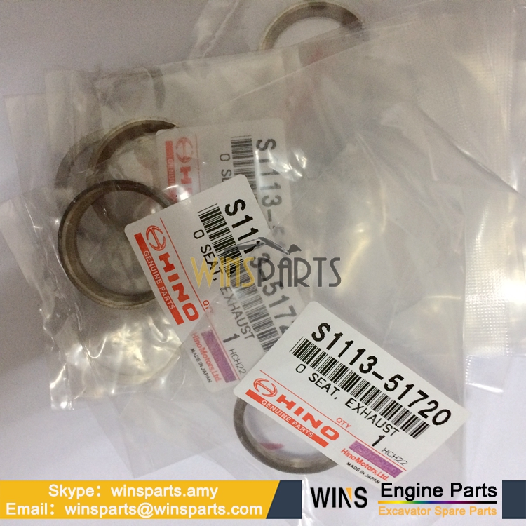 VH111351720A S1113-51720 Hino J08E/J05E Engine VALVE SEAT Exhaust