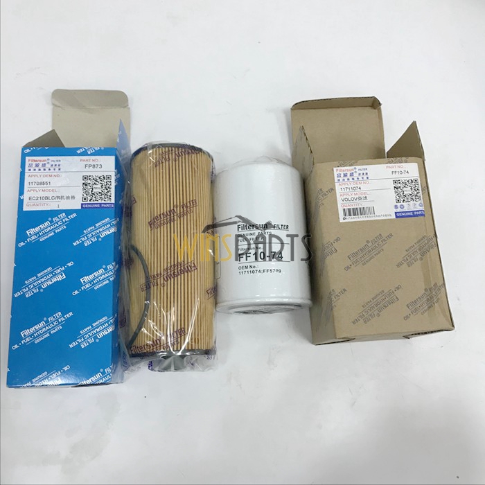 VOE 11708551 VOE11708551 D6D Engine Oil filter EC140B EC210B EC180B Excavator Parts