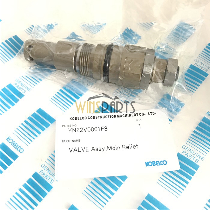 YN22V00001F4 KOBELCO HYDRAULIC Main PRESSURE RELIEF VALVE Assy