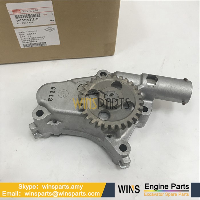 1-13100312-1 Hitachi ISUZU DIESEL ENGINE 6WG1 OIL PUMP ASM