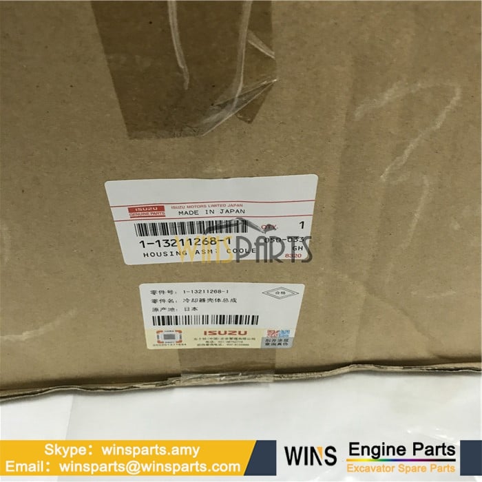 1-13211268-1 1132112681 113211-2681 1-13211-268-1 ISUZU 6SD1 DIESEL ENGINE HOUSING ASM COOLER PARTS Hitachi EX300-3 -5 EX350 EX370 Excavator