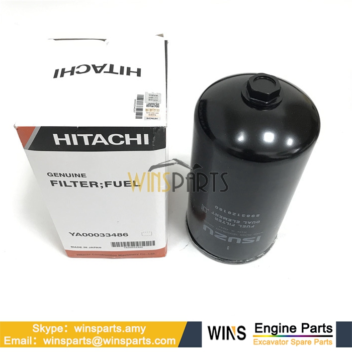 YA00033486 8-98312918-0 ISUZU FUEL FILTER Hitachi