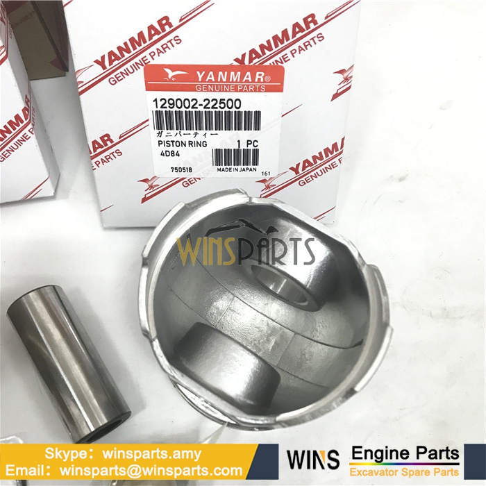 YM129002-22081 12900222081 Yanmar 3TNV84 4TN84 ENGINE PISTON ASS'Y Excavator Parts