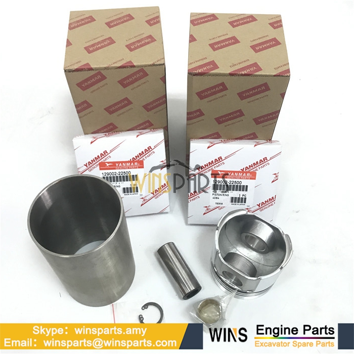 YM129002-22500 Yanmar 3D84E-3 4D84E ENGINE PISTON RING SET