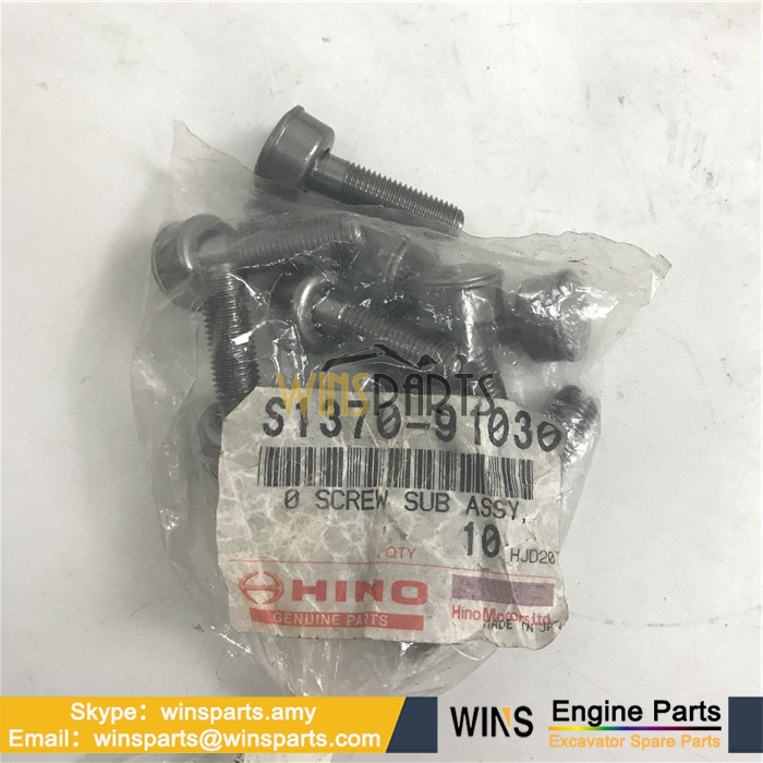 VH137091030A HINO J05E J08E Diesel Engine SCREW Sub Assy Valve