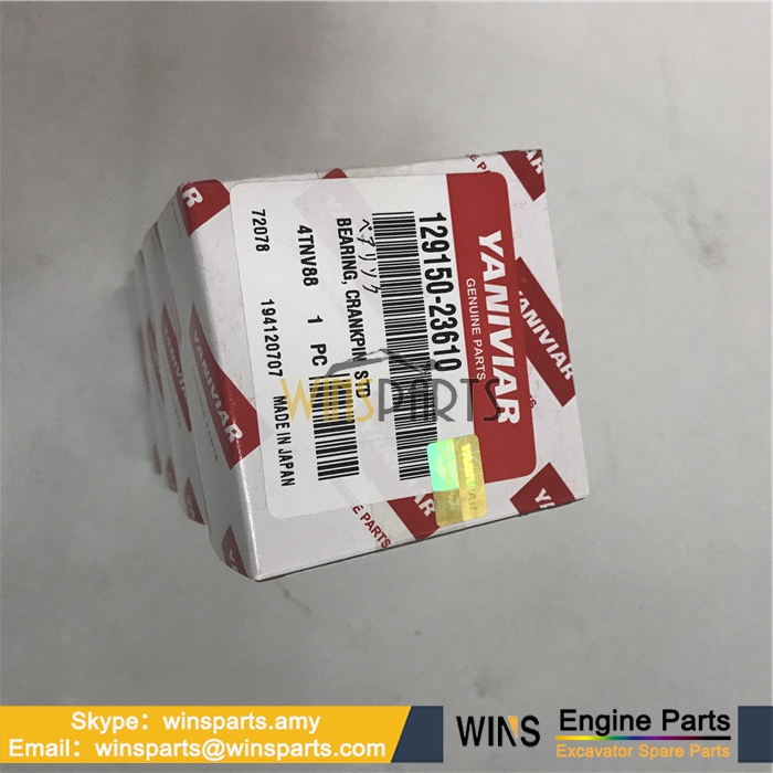 YM129150-23610 Komatsu Yanmar 4TNV88 3D88E CRANK PIN METAL