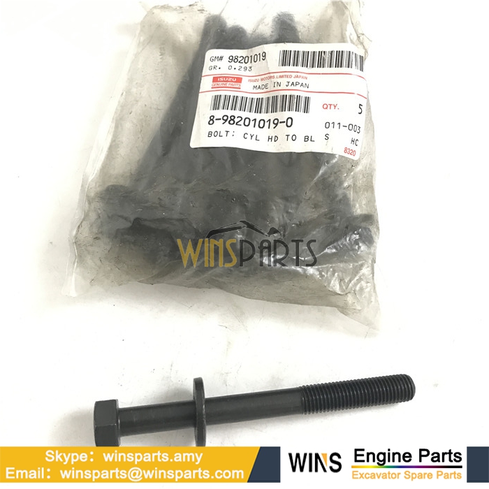 8-98201019-0 ISUZU 4JJ1 ENGINE Cylinder Head BLOCK BOLT