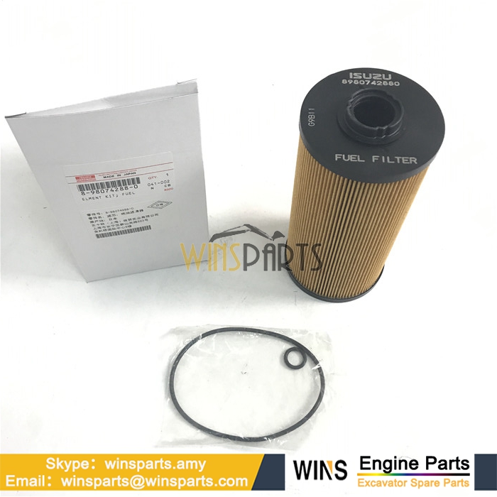 8-98074288-0 ISUZU 6HK1 4HK1 FUEL FILTER ELEMENT KIT