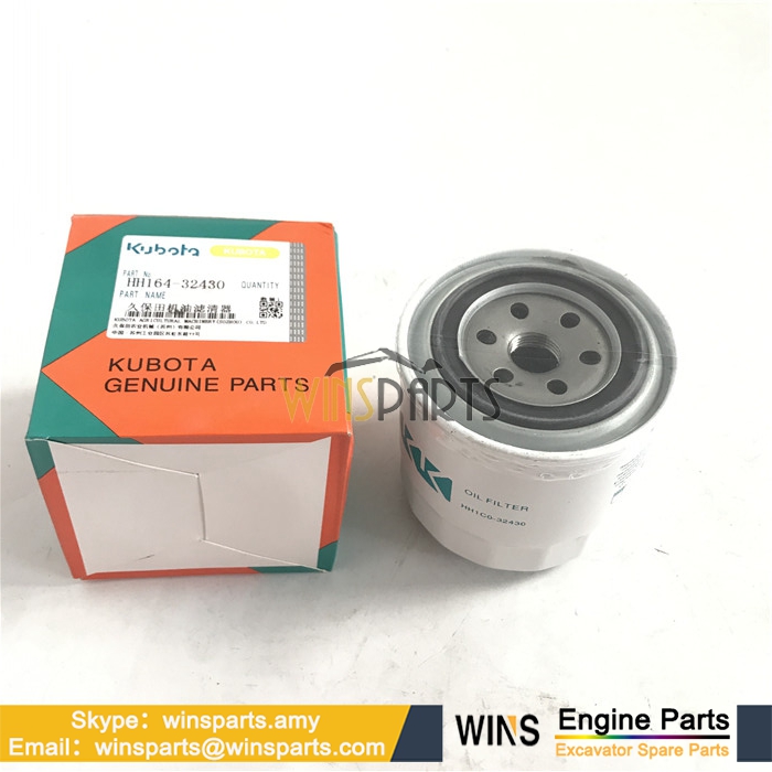 HH164-32430 Kubota Filter Oil KX121 KX151 KX161 Excavator