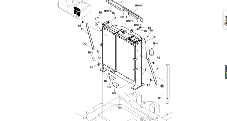030-01-1 RADIATOR INSTAL-SK200-8 Kobelco Excavator Parts Number Electronic Catalog EPC Manuals
