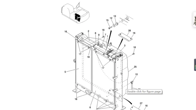 034-01-1 RADIATOR ASSY-SK200-8 Kobelco Excavator Parts Number Electronic Catalog EPC Manuals