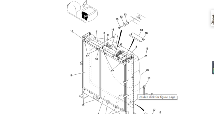 034-01-1 RADIATOR ASSY-SK200-8 Kobelco Excavator Parts Number Electronic Catalog EPC Manuals