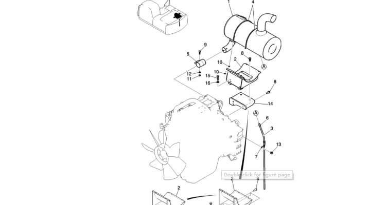 046-01-1 MUFFLER ASSY-SK200-8 Kobelco Excavator Parts Number Electronic Catalog EPC Manuals