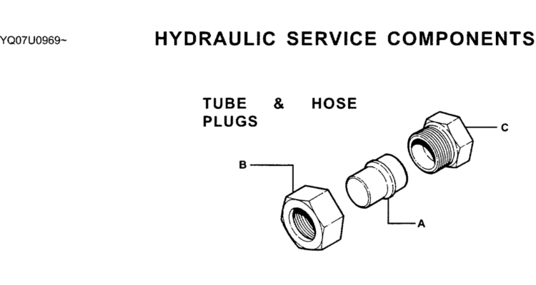 00-004 HYDRAULIC SERVICE COMPONENTS--TUBE AND HOSE PLUGS-SK200-6E SK210LC-6E SK200-6ES SK200LC-6E Kobelco Excavator Parts Number Electronic Catalog EPC Manuals