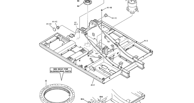 01-001 UPPER FRAME ASSEMBLY-SK200-6E SK210LC-6E SK200-6ES SK200LC-6E Kobelco Excavator Parts Number Electronic Catalog EPC Manuals