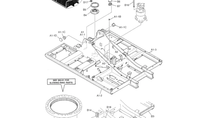 01-002 UPPER FRAME ASSEMBLY, HIGH AND WIDE.-SK200-6E SK210LC-6E SK200-6ES SK200LC-6E Kobelco Excavator Parts Number Electronic Catalog EPC Manuals