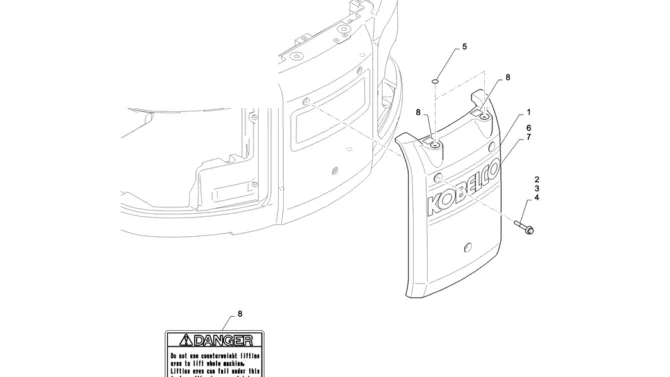01-004(00) COUNTERWEIGHT INSTALLATION (GAIN)-2 SK130-8 SK140LC Excavator Parts Number Electronic Catalog EPC Manuals