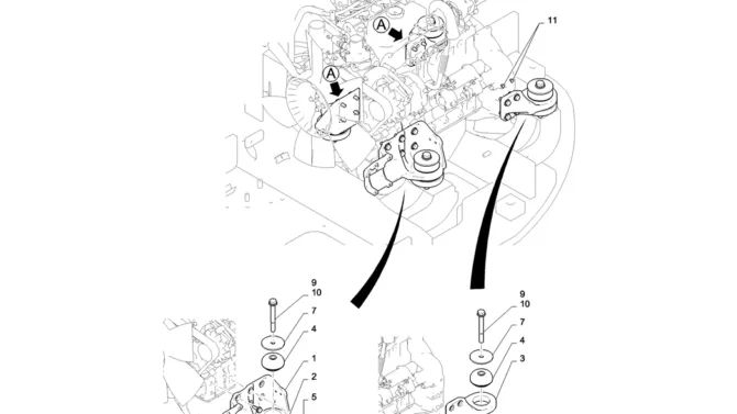 01-005(01) ENGINE INSTALLATION-2 SK130-8 SK140LC Excavator Parts Number Electronic Catalog EPC Manuals