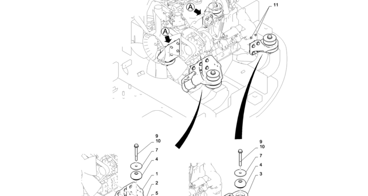 01-005(01) ENGINE INSTALLATION-2 SK130-8 SK140LC Excavator Parts Number Electronic Catalog EPC Manuals