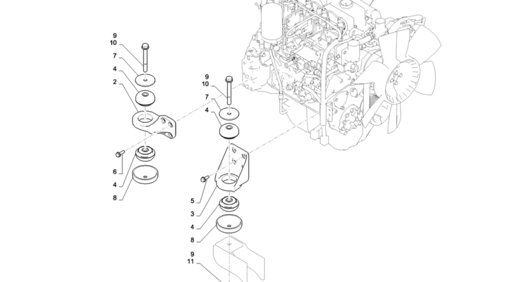 01-005(02) ENGINE INSTALLATION-2 SK130-8 SK140LC Excavator Parts Number Electronic Catalog EPC Manuals