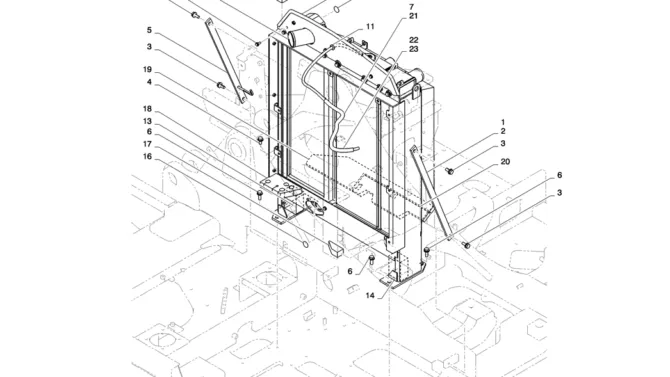 01-007(01) RADIATOR INSTALLATION-2 SK130-8 SK140LC Excavator Parts Number Electronic Catalog EPC Manuals