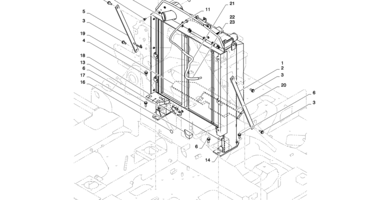 01-007(01) RADIATOR INSTALLATION-2 SK130-8 SK140LC Excavator Parts Number Electronic Catalog EPC Manuals