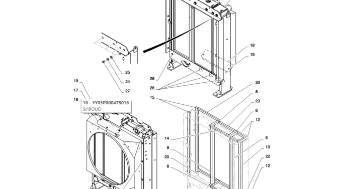 01-007(02) RADIATOR INSTALLATION-2 SK130-8 SK140LC Excavator Parts Number Electronic Catalog EPC Manuals