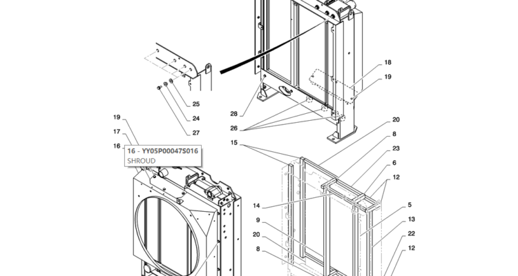 01-007(02) RADIATOR INSTALLATION-2 SK130-8 SK140LC Excavator Parts Number Electronic Catalog EPC Manuals