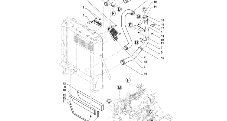 01-008(02) RADIATOR GROUP-2 SK130-8 SK140LC Excavator Parts Number Electronic Catalog EPC Manuals