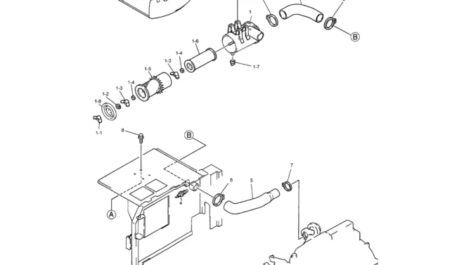 01-009 AIR CLEANER ASSEMBLY (YN11P00015F1)-SK200-6E SK210LC-6E SK200-6ES SK200LC-6E Kobelco Excavator Parts Number Electronic Catalog EPC Manuals
