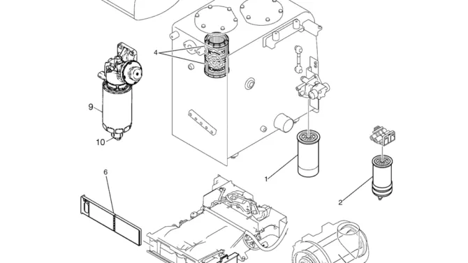 01-01(00) FUEL FILTER & OIL FILTER ELEMENTS-SK460-8 SK485-8 Kobelco Excavator Parts Number Electronic Catalog EPC Manuals