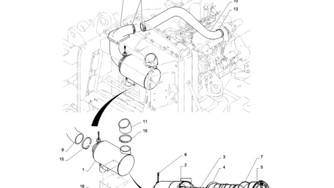 01-010(00) AIR CLEANER ASSEMBLY-2 SK130-8 SK140LC Excavator Parts Number Electronic Catalog EPC Manuals