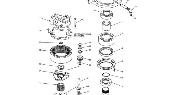 01-018 SWING REDUCTION ASSEMBLY-SK200-6E SK210LC-6E SK200-6ES SK200LC-6E Kobelco Excavator Parts Number Electronic Catalog EPC Manuals
