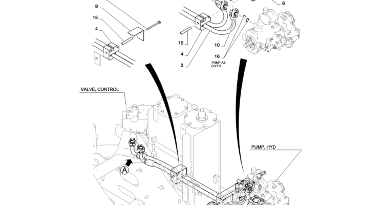 01-020(01) HYDRAULIC LINES, PUMP-2 SK130-8 SK140LC Excavator Parts Number Electronic Catalog EPC Manuals