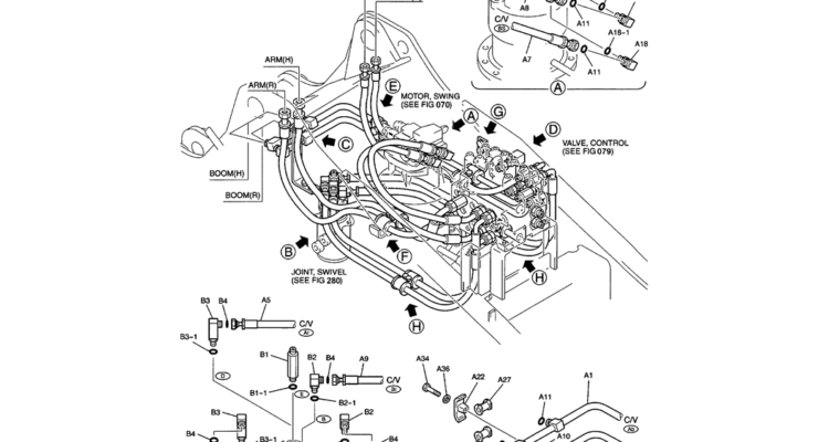 01-022(01) UPPER HYDRAULIC LINES (MAIN)-SK200-6E SK210LC-6E SK200-6ES SK200LC-6E Kobelco Excavator Parts Number Electronic Catalog EPC Manuals