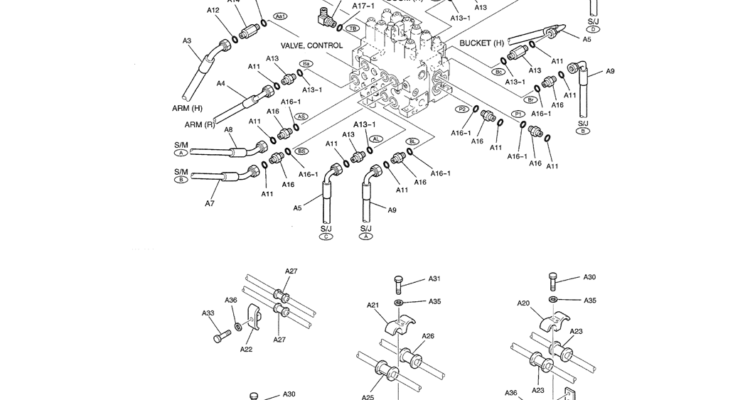 01-022(02) UPPER HYDRAULIC LINES (MAIN)-SK200-6E SK210LC-6E SK200-6ES SK200LC-6E Kobelco Excavator Parts Number Electronic Catalog EPC Manuals