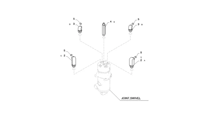 01-024(00) HYDRAULIC LINES, SWIVEL-2 SK130-8 SK140LC Excavator Parts Number Electronic Catalog EPC Manuals