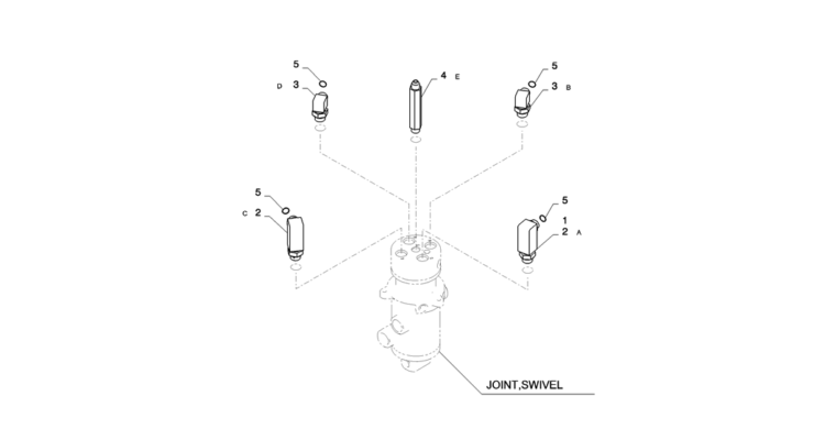 01-024(00) HYDRAULIC LINES, SWIVEL-2 SK130-8 SK140LC Excavator Parts Number Electronic Catalog EPC Manuals