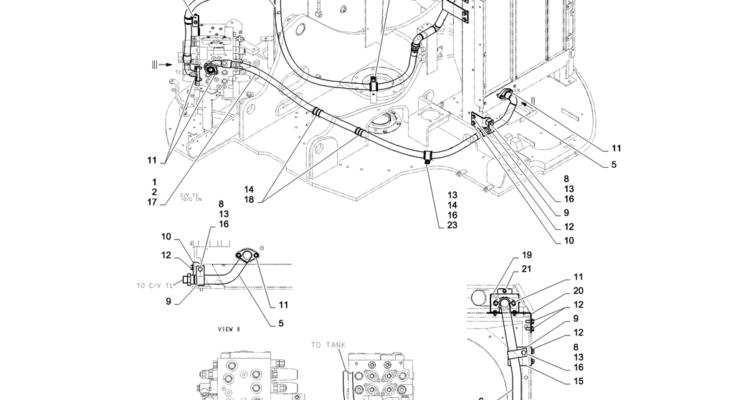 01-025(01) HYDRAULIC LINES, RETURN-2 SK130-8 SK140LC Excavator Parts Number Electronic Catalog EPC Manuals
