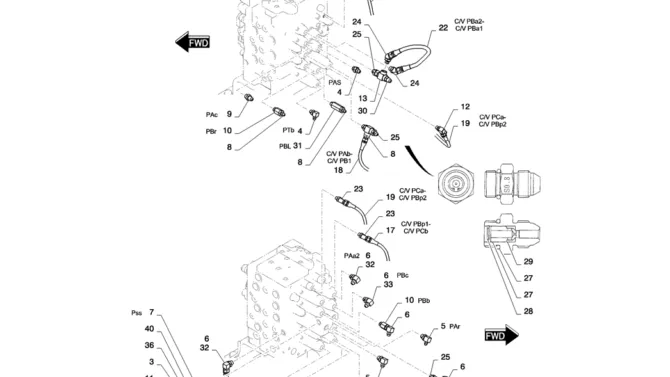01-026(02) CONTROL LINES, MAIN-2 SK130-8 SK140LC Excavator Parts Number Electronic Catalog EPC Manuals