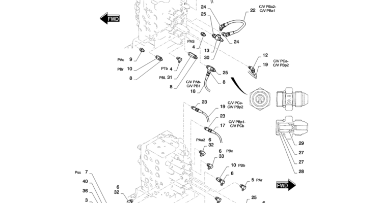 01-026(02) CONTROL LINES, MAIN-2 SK130-8 SK140LC Excavator Parts Number Electronic Catalog EPC Manuals