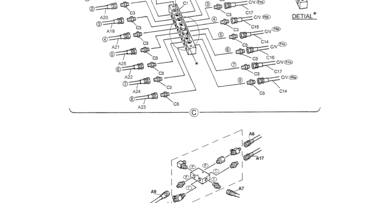 01-028(02) REMOTE CONTROL LINES-SK200-6E SK210LC-6E SK200-6ES SK200LC-6E Kobelco Excavator Parts Number Electronic Catalog EPC Manuals