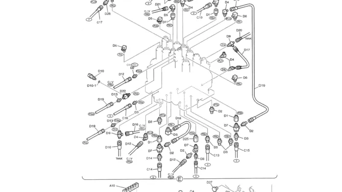 01-028(03) REMOTE CONTROL LINES-SK200-6E SK210LC-6E SK200-6ES SK200LC-6E Kobelco Excavator Parts Number Electronic Catalog EPC Manuals