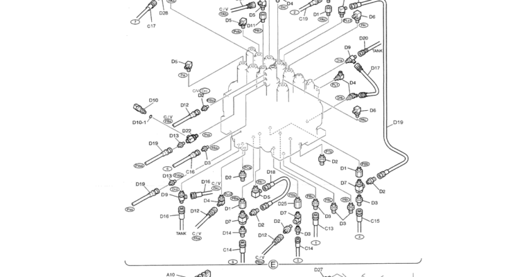 01-028(03) REMOTE CONTROL LINES-SK200-6E SK210LC-6E SK200-6ES SK200LC-6E Kobelco Excavator Parts Number Electronic Catalog EPC Manuals