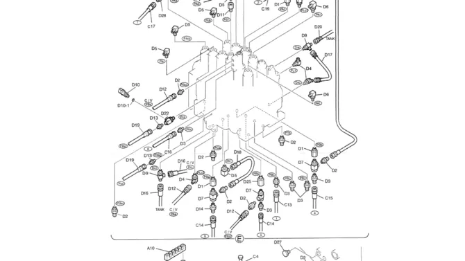 01-029(03) REMOTE CONTROL LINES (NIBBLER AND BREAKER)-SK200-6E SK210LC-6E SK200-6ES SK200LC-6E Kobelco Excavator Parts Number Electronic Catalog EPC Manuals